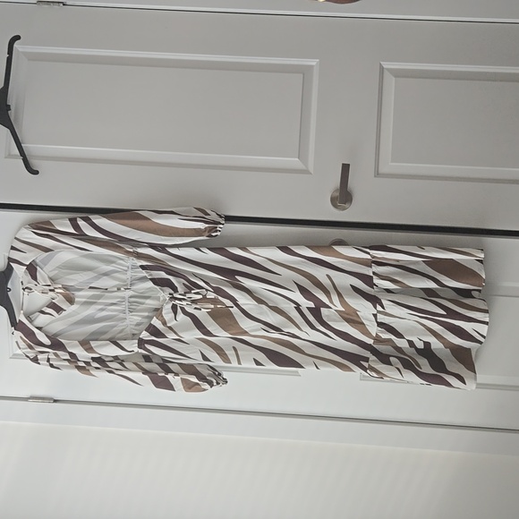 Maxi multicolored zebra print dress - Picture 2 of 2